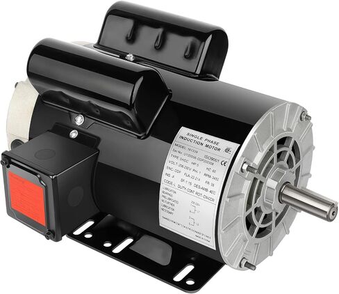 2HP Electric Motor 3450RPM General Purpose Single Phase Motor 115/230V 5/8" Shaft Diameter CW/CCW ODP 60HZ in Kuwait