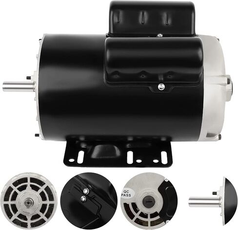 2HP Electric Motor 3450RPM General Purpose Single Phase Motor 115/230V 5/8" Shaft Diameter CW/CCW ODP 60HZ in Kuwait