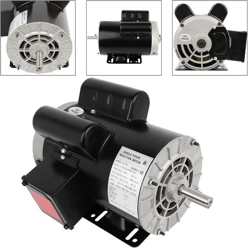 2HP Electric Motor 3450RPM General Purpose Single Phase Motor 115/230V 5/8" Shaft Diameter CW/CCW ODP 60HZ in Kuwait