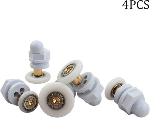 4 Pcs Shower Door Rollers 19/23/25/27/29 MM Shower Room Sliding Door Pulley(29mm) in Saudi Arabia