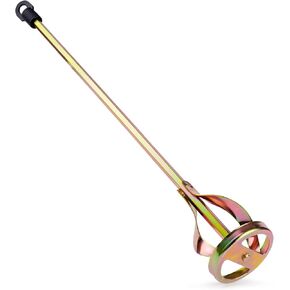Paint Mixer for Drill, Paint Stirrer for Drill, Zinc Plated Steel, Rustproof and Easy to Clean, Fits Standard Drill, 1-5 Gallon Buckets, Mixes Paint, Mud, Grout, Epoxy, Cement, 2.36" Diamater, 1PC in Saudi Arabia