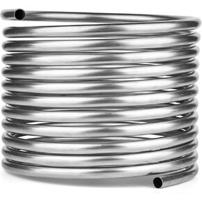 304 أنابيب لفائف الفولاذ المقاوم للصدأ 3/8 "OD x 25ft الطول ، الأنابيب المعدنية للآلات الصناعية ، مشاريع المعالجة متعددة الوظائف و DIY (قطرها 0.375 بوصة) in Saudi Arabia