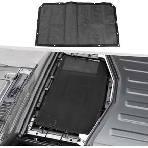 Jimen Roof Sun Shade for JL JT ، Bikini الأمامي العلوي شبكة Sunshade ملائمة لجيب Wrangler JL Jlu Gladiator JT 2 Door & 4 Door 2018-2025 (Gray) in Kuwait