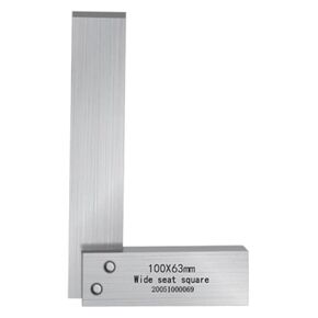 90 درجة مسطحة الحافة مربعة حاكم النجارة مربع أدوات النجارة الخشبية الأدوات الزاوية المعدنية أداة قياس متعددة جرب مربع مربع مربع مربع (125 × 80) in Kuwait