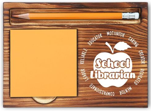 School Secretary Gifts, Best Office Gifts for Secretaries, Thank You Appreciation Gifts for School Secretary, Retirement & Birthday Gifts for School Secretary Self-Stick Note Pad Holder-LBB37 in Kuwait