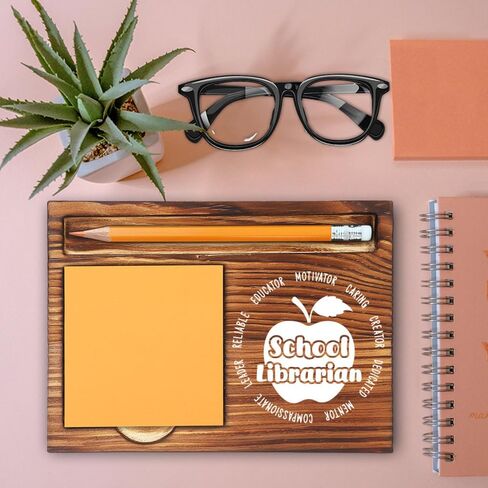 School Secretary Gifts, Best Office Gifts for Secretaries, Thank You Appreciation Gifts for School Secretary, Retirement & Birthday Gifts for School Secretary Self-Stick Note Pad Holder-LBB37 in Kuwait