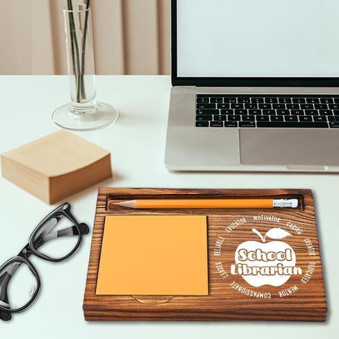 School Secretary Gifts, Best Office Gifts for Secretaries, Thank You Appreciation Gifts for School Secretary, Retirement & Birthday Gifts for School Secretary Self-Stick Note Pad Holder-LBB37 in Kuwait