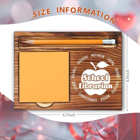 School Secretary Gifts, Best Office Gifts for Secretaries, Thank You Appreciation Gifts for School Secretary, Retirement & Birthday Gifts for School Secretary Self-Stick Note Pad Holder-LBB37 in Kuwait