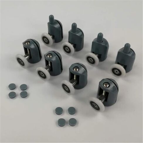 4pcs-8pcs/مجموعة غرف الدش كبائن الكبائن بكرة دش البنية/المتسابقين/0 weadels/pulleys diameter20mm/22mm/23mm/25mm/27mm. in Kuwait