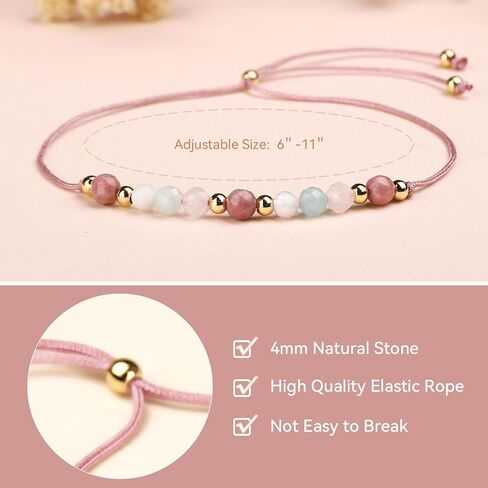 yupoxiu Healthy Pregnancy Gifts Natural Stone Bracelets for Pregnant Women, Mama To Be Pregnancy Must Haves, Pregnancy Gifts for Expecting Mom & First Time Mom, Mothers Day Christmas Jewelry in Saudi Arabia