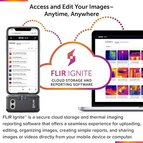 FLIR ONE Pro - Thermal Imaging Camera for iOS Smartphones (iPhone 15 and Newer w/USB-C), 320x240 Super Resolution (160x120 Native IR) in Kuwait