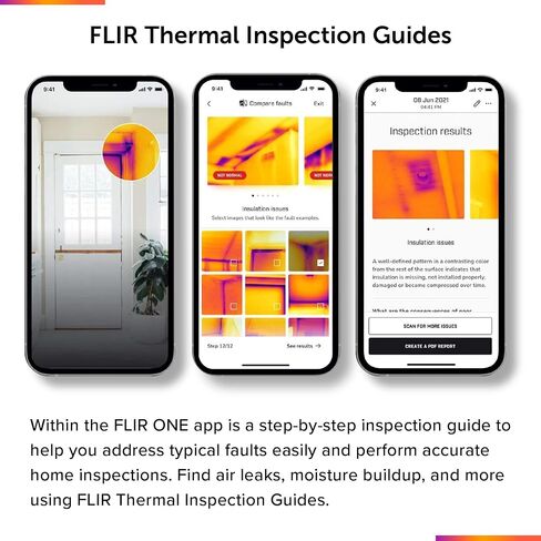 FLIR ONE Gen 3 - Thermal Imaging Camera for iOS Smartphones (iPhone 15 and Newer w/USB-C): Use for Home Inspection, HVAC, Automotive, Machine Industries and More in Saudi Arabia