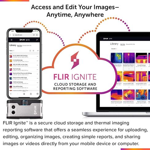 FLIR ONE Gen 3 - Thermal Imaging Camera for iOS Smartphones (iPhone 15 and Newer w/USB-C): Use for Home Inspection, HVAC, Automotive, Machine Industries and More in Saudi Arabia