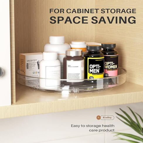 منظم سوزان كسول ، 2pcs 360 درجة منظم القرص الدوار ، الثلاجة الكسول سوزان ، منظم سوزان البخري ، منظم سوزان كسول ، كسول سوزان للثلاجة in Kuwait