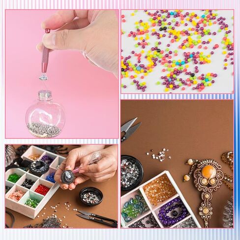 2 PCS ثقب أداة Grabber ، Diamond 4 Prongs Claw Tweezers الصلب غير القابل للصدأ ، التقاط أداة ثقب القلم لكائنات صغيرة رقائق IC المكونات الإلكترونية in Kuwait