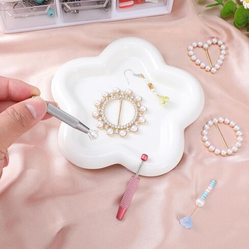 2 PCS ثقب أداة Grabber ، Diamond 4 Prongs Claw Tweezers الصلب غير القابل للصدأ ، التقاط أداة ثقب القلم لكائنات صغيرة رقائق IC المكونات الإلكترونية in Kuwait