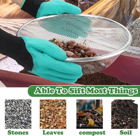 Soil, Sand, and Compost Sifter for Gardening – Sieve for Rocks, Dirt, and Organic Material – Fits 5-Gallon Buckets-3/8 in Aperture in Saudi Arabia