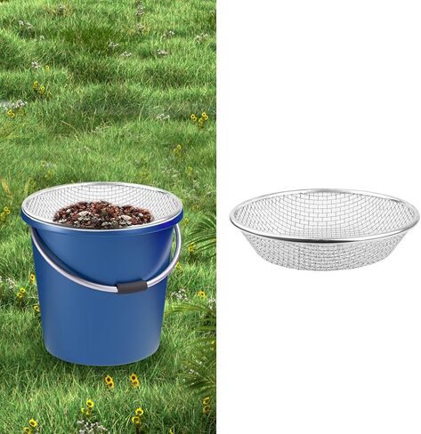 Soil, Sand, and Compost Sifter for Gardening – Sieve for Rocks, Dirt, and Organic Material – Fits 5-Gallon Buckets-3/8 in Aperture in Saudi Arabia