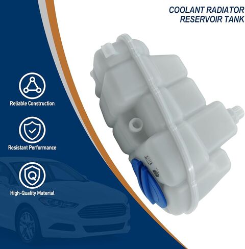 603-056 Engine Coolant Reservoir Tank with Cap Compatible with Chrysler 300 2005-2010, Dodge Charger 2006-2010, Challenger 2008-2010, Magnum 2005-2008 Replace# 4596466AF, 55116897AA, 603-056 in Kuwait
