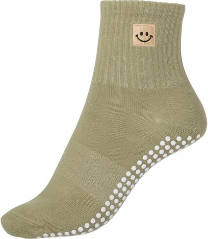 Smirk Co. Pilates Socks - Extra Grip, Adaptive Flex-Fit Non-Slip Socks for Yoga, Hospital, Barre, Sports & Home Use for Women in Kuwait