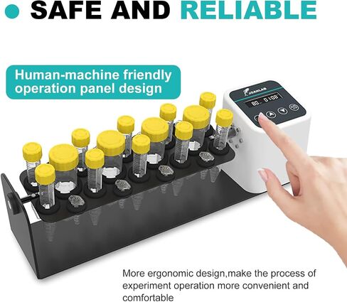 المحور الطويل الرقمي المدى لخلاط شاكر مختبر أنبوب المختبر خلاط شاكر 20-80 دورة في الدقيقة والوضع المستمر ل 2/5/10/15/50ML أنابيب in Kuwait