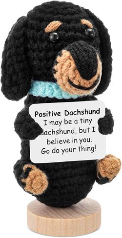 Funny Horse Crochet Gifts for Women Men Positive Handmade Animal 4 Inch Emotional Crochet Gift Inspirational Knitted Doll with Card for Graduation Birthday Friends Lover Coworkers in Saudi Arabia