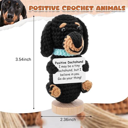 Funny Horse Crochet Gifts for Women Men Positive Handmade Animal 4 Inch Emotional Crochet Gift Inspirational Knitted Doll with Card for Graduation Birthday Friends Lover Coworkers in Saudi Arabia