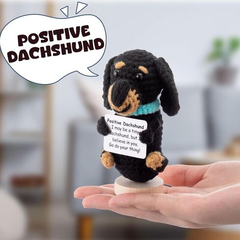 Funny Horse Crochet Gifts for Women Men Positive Handmade Animal 4 Inch Emotional Crochet Gift Inspirational Knitted Doll with Card for Graduation Birthday Friends Lover Coworkers in Saudi Arabia