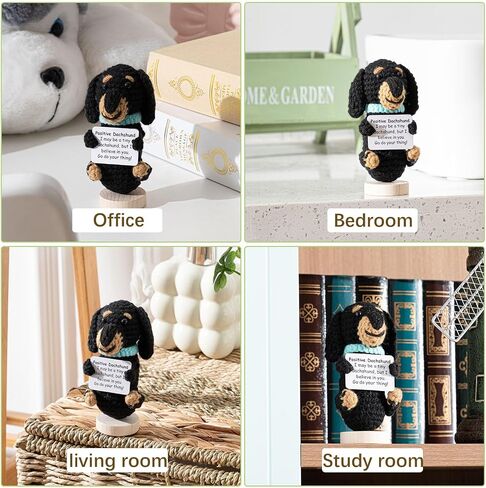Funny Horse Crochet Gifts for Women Men Positive Handmade Animal 4 Inch Emotional Crochet Gift Inspirational Knitted Doll with Card for Graduation Birthday Friends Lover Coworkers in Saudi Arabia