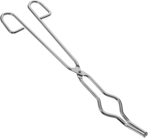 ABOOFAN Chromium Plated Steel Crucible Beaker Tongs with Slip Handle for Laboratory Flask Holder and Beaker Clamp Silver in Saudi Arabia