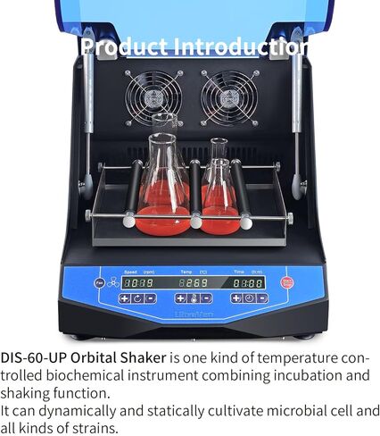 حاضنة اهتزاز المختبر ، مختبر احتضان شاكر المداري ، Temp R.T.+5 ~ 60 ℃ ، تهزه مدار السكتة الدماغية 20 مم ، السرعة 50 ~ 300 دورة في الدقيقة ، درج عالمي PW-260 ، DIS-60-PW in Kuwait