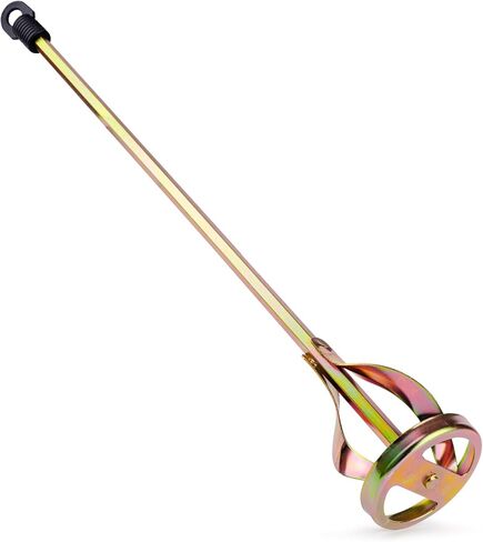 Paint Mixer for Drill, Paint Stirrer for Drill, Zinc Plated Steel, Rustproof and Easy to Clean, Fits Standard Drill, 1-5 Gallon Buckets, Mixes Paint, Mud, Grout, Epoxy, Cement, 2.36" Diamater, 1PC in Saudi Arabia