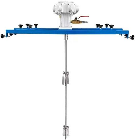 1HP Pneumatic Paint Mixer for IBC & Open-top Drum, Coat Mixer Bracket Air Agitator Stirring Machine, Paint Mix Tool (Container: 1000L IBC) in Kuwait