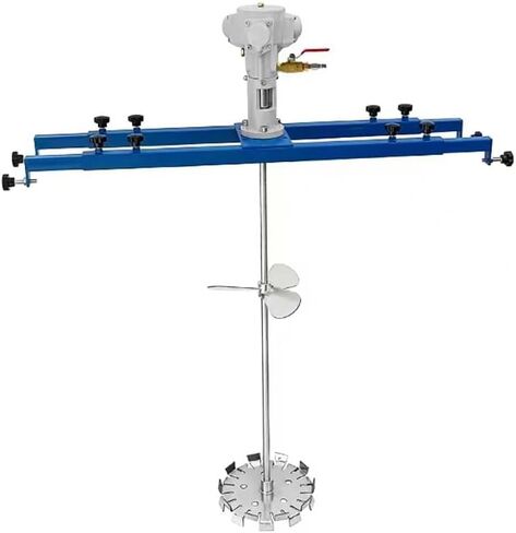 1HP Pneumatic Paint Mixer for IBC & Open-top Drum, Coat Mixer Bracket Air Agitator Stirring Machine, Paint Mix Tool (Container: 1000L IBC) in Kuwait