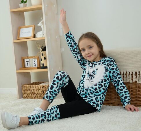 Toddler Kid Girl Clothes Floral Letter Graphic short-sleeved top long pants 2PC Spring/Summer Outfit Set in Saudi Arabia