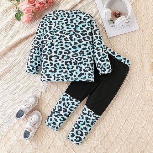 Toddler Kid Girl Clothes Floral Letter Graphic short-sleeved top long pants 2PC Spring/Summer Outfit Set in Saudi Arabia