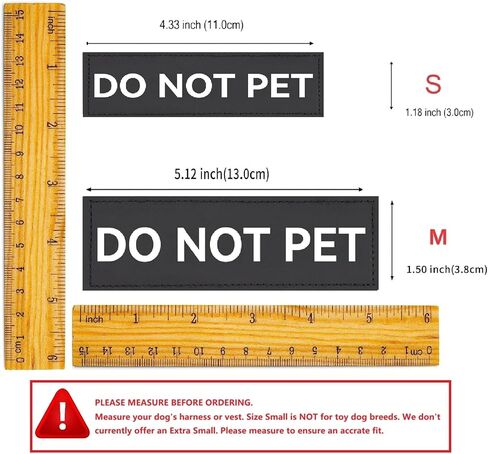 Do Not Pet Service Dog ID Tag, Double Side Engraved Medical Alert Symbol Easily Attach to Collar, Harness (Small-0.98 inch) in Kuwait