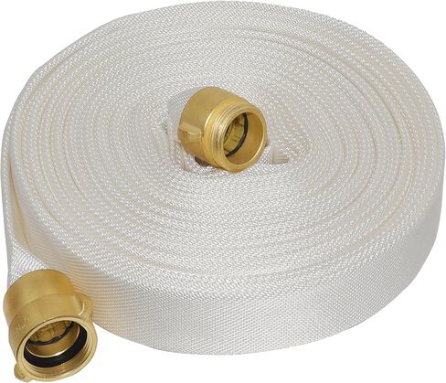 خرطوم النار 100 قدم × 1-1/2 "معرف ، نحاس ناشط ، واجهة NH ، TPU ، البوليستر ، ضغط العمل 250 رطل ، ضغط الانفجار 500 رطل ، النار الداخلية ، المنزل ، غارم حريق الري. in Kuwait