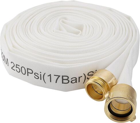 خرطوم النار ، 1-1/2 "id × 75 قدم ، سترة واحدة TPU ، 450 رطل/بوصة مربعة ضغط الانفجار ، خرطوم النار الصناعية مع توصيلات النحاس NST/NH للاستخدام الداخلي in Kuwait