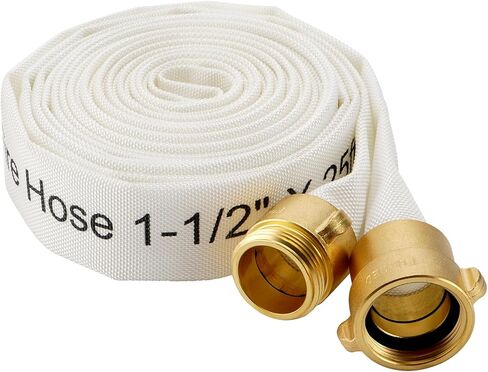 خرطوم النار ، 1-1/2 "id × 75 قدم ، سترة واحدة TPU ، 450 رطل/بوصة مربعة ضغط الانفجار ، خرطوم النار الصناعية مع توصيلات النحاس NST/NH للاستخدام الداخلي in Kuwait