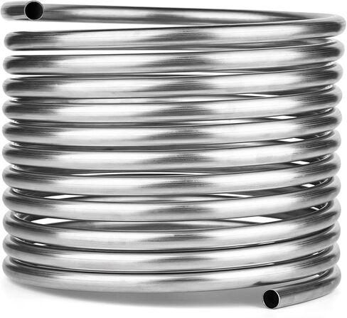 304 Stainless Steel Coil Tubing 3/8" OD x 25Ft Length, Metal Tubing for Industrial Machinery, Multi-function Processing & DIY Projects (0.375 Inch Diameter) in Saudi Arabia