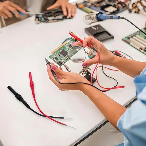 2PCS Silicon Spoon Proves Proves ، Back Probe Kit Dins Automotive متوافقة مع اختبارات توصيل الموز 4 مم لاختبار الجهد متعدد القياس اكتشف الدائرة الكهربائية للسيارات in Saudi Arabia