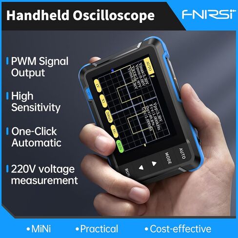 FNIRSI DSO152 Handheld Oscilloscope - 2.8" TFT Digital Oscilloscope Kit 200KHz Bandwidth 2.5MS/s High Sampling Rate Portable Pocket Oscilloscope, Trigger Function Auto/Nomal/Single in Saudi Arabia