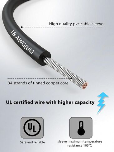 12pcs/20in. مقاطع التمساح الكهربائية مع الأسلاك UL1015/18AWG ، 6 ألوان مجموعة اختبار الطائر مجموعة ، 1.77in. مقاطع لحام مع الأسلاك in Kuwait
