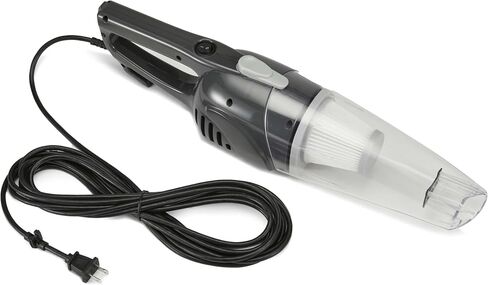 Amazon Basics 2-in-1 Corded Stick Vacuum Cleaner, Convertible to Handheld, Lightweight (3.9 LBS), with Washable HEPA Filter, Crevice Tools, 0.5L Dust Cup, 19.7-Ft Cord, 300W, Black in Kuwait