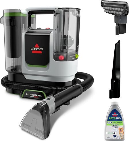 BISSELL® Little Green® Proheat® Pet, Portable Deep Cleaner with Heated Cleaning Technology, Self-Cleaning Tough Stain Tool and Pet Pro Oxy Triple Action Formula Included, 3969 in Saudi Arabia