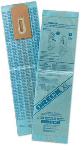 Oreck Commercial XL Vacuum Cleaner Bags, Pack of 25, Single-Wall Filtration, Disposable, Fights Odors, Oreck Vacuum Cleaner Bags for Use in Upright Vacuums in Saudi Arabia