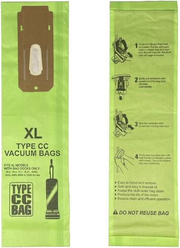 10 حزم من النوع CC أكياس استبدال مكنسة كهربائية مستقيمة متوافقة مع Oreck XL XL2 XL7 XL21 ، Elevate ، XL Commercial ، XL2100RHS ، U2000R1 ، U2000RB1 ، XL Classic ، XL Silver ، XL GOLD وما إلى ذلك. in Kuwait