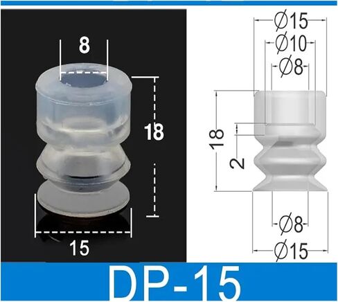 LCTC Robot Vacuum Suction Cup Pneumatic Industrial Pressure Gripper Vacuum Suction Cup Accessories DP Series(-15) in Saudi Arabia