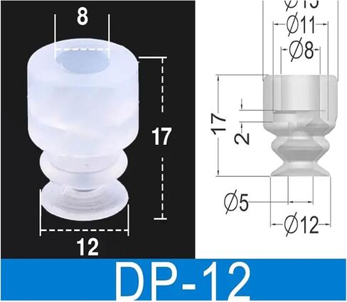 LCTC Robot Vacuum Suction Cup Pneumatic Industrial Pressure Gripper Vacuum Suction Cup Accessories DP Series(-15) in Saudi Arabia